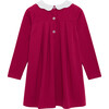 Anna Petal Collar Dress, Berry Pink - Dresses - 2 - thumbnail
