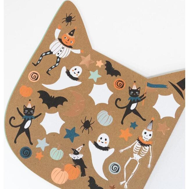 Halloween Cat Sticker Sketch Book