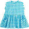 The Sleeveless Pocket Dress, Blue Gingham - Dresses - 1 - thumbnail