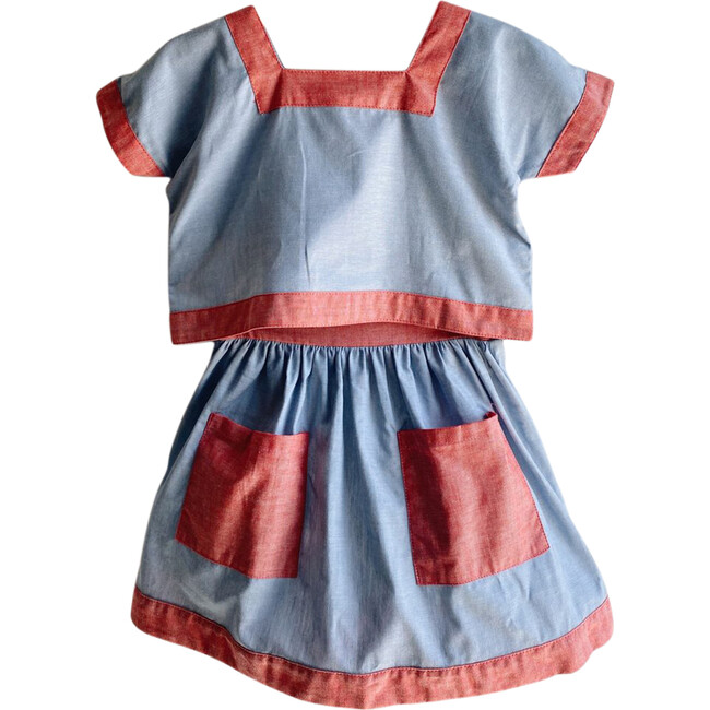 The Summer Set, Blue Chambray - Mixed Apparel Set - 4