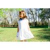 The Sleeveless Pocket Dress, White Linen - Dresses - 5