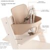 Tripp Trapp® High Chair (includes Tripp Trapp® + Baby set), Serene Pink - Highchairs - 8