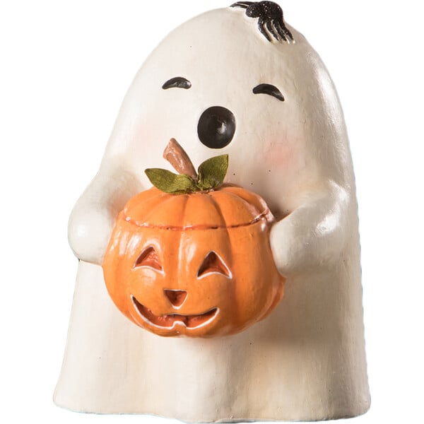 Ghost Gilbert with Pumpkin - Bethany Lowe Designs Halloween | Maisonette