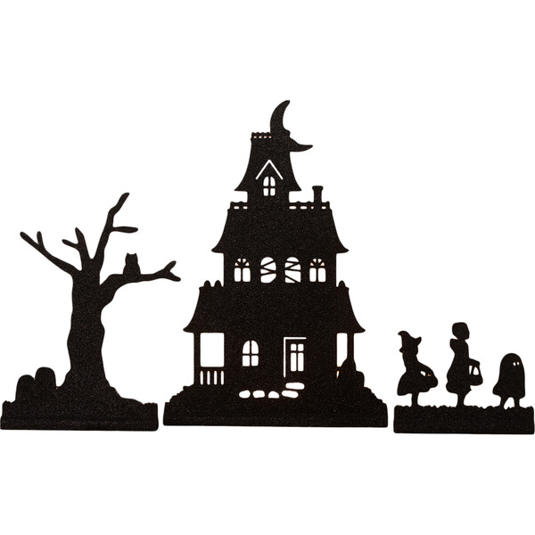 Halloween Village Silhouette Dummy Boards - Bethany Lowe Designs