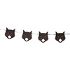 Glittered Scaredy Cat Silhouette Garland - Garlands - 1 - thumbnail