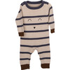 Knit Romper with Face, Stripes - Onesies - 1 - thumbnail