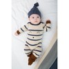 Knit Romper with Face, Stripes - Onesies - 3