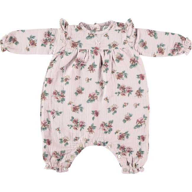 Baby Romper, Flower Print - Rompers - 1