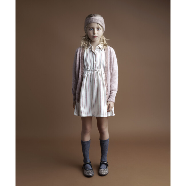 Girls Striped Shirt Dress - Dresses - 2