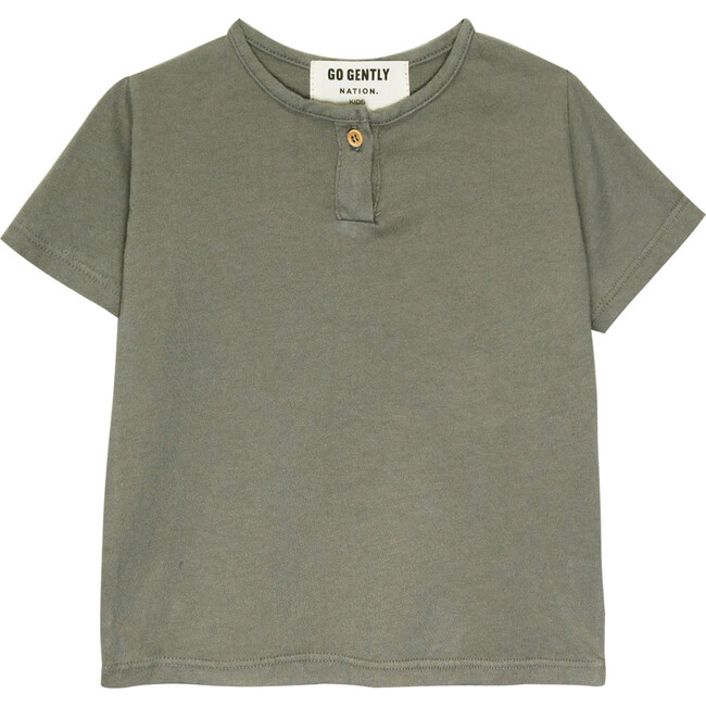 Jersey Henley, Thyme - Shirts - 1