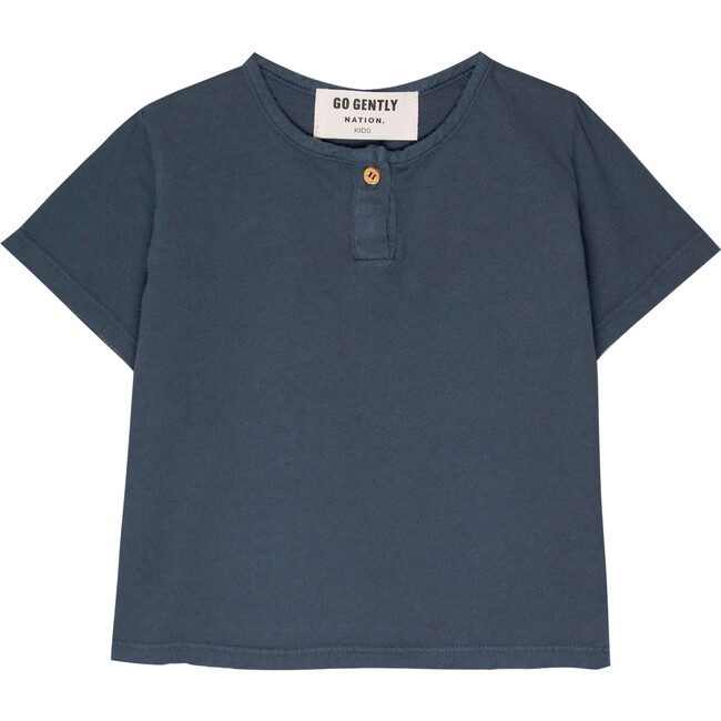 Jersey Henley, Indigo - Shirts - 1