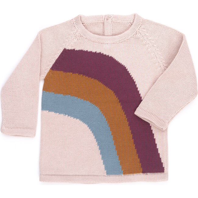 Rainbow Sweater, Rose - Sweaters - 1