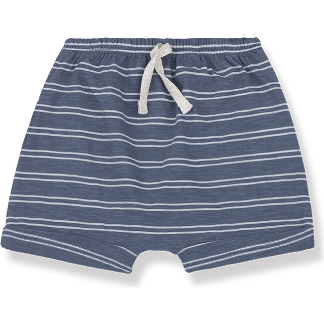 Orlando Bermuda Short, Indigo & White - Shorts - 1