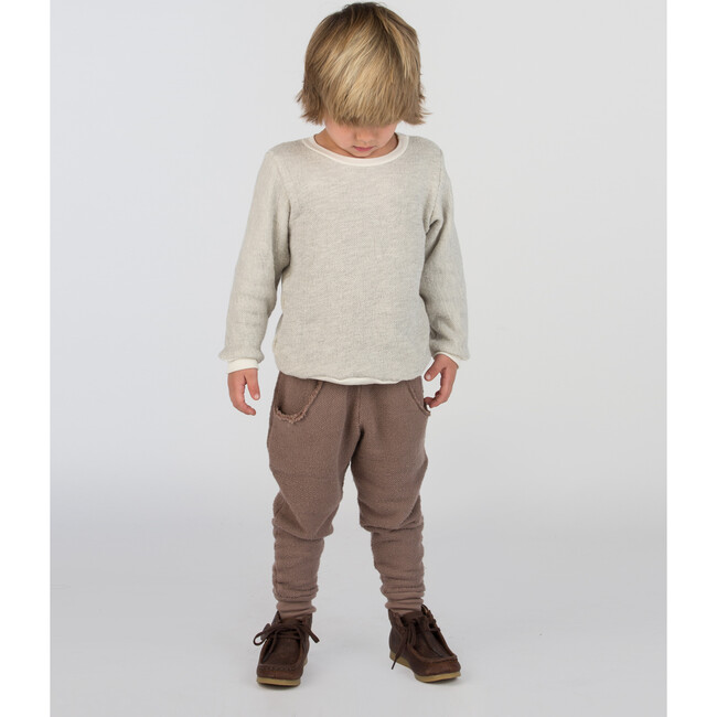 Textured Crewneck, Natural - Sweatshirts - 2
