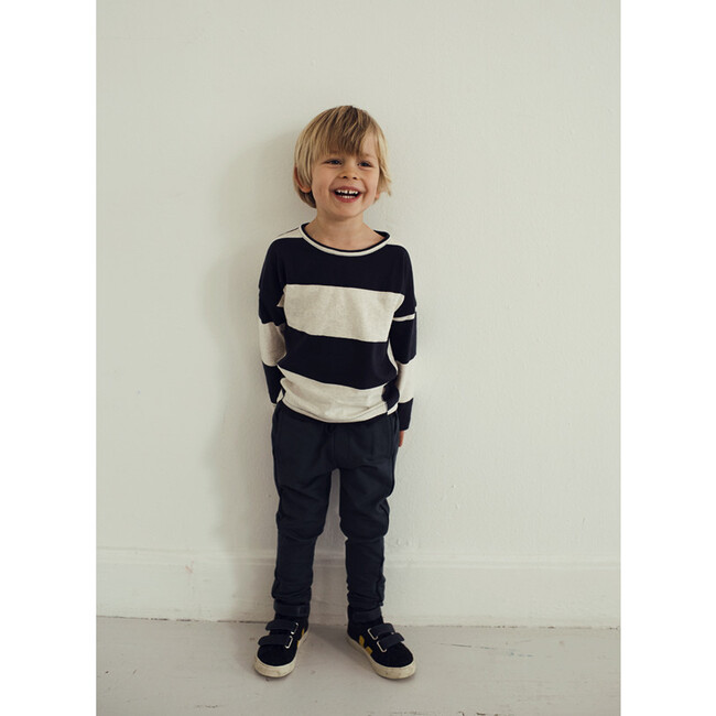 Luke Kids Tee, White and Blue - Tees - 2