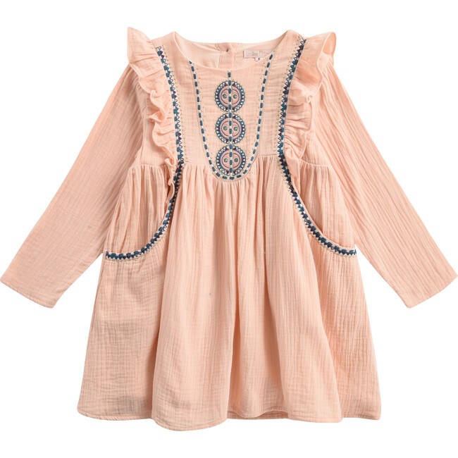 Girls Paracas Dress, Blush - Dresses - 1