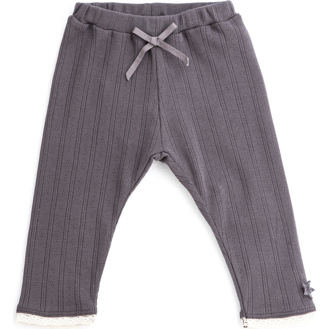 Openwork Legging, Grey - Leggings - 1