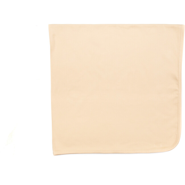 Organic Ribbed Blanket, Sand