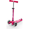Mini Deluxe LED Kids Scooter, Pink - Scooters - 1 - thumbnail