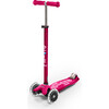 Maxi Deluxe LED Kids Scooter, Pink - Scooters - 1 - thumbnail