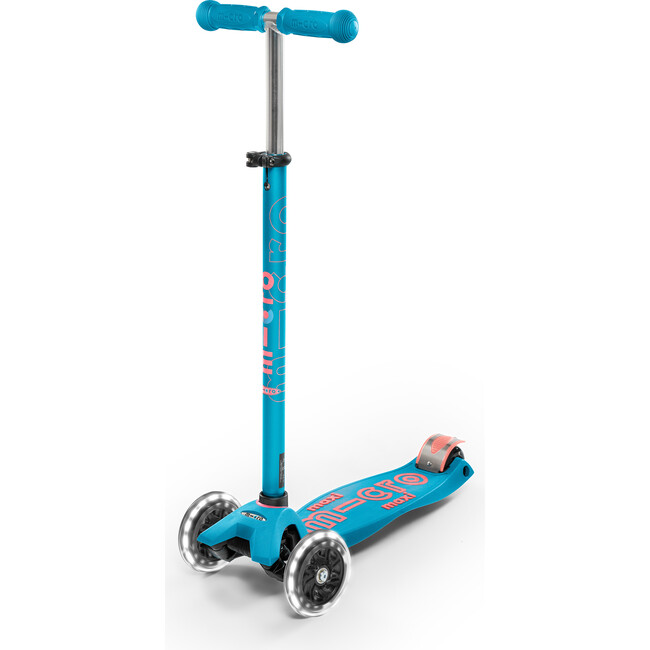 Maxi Deluxe LED Kids Scooter, Aqua - Scooters - 2