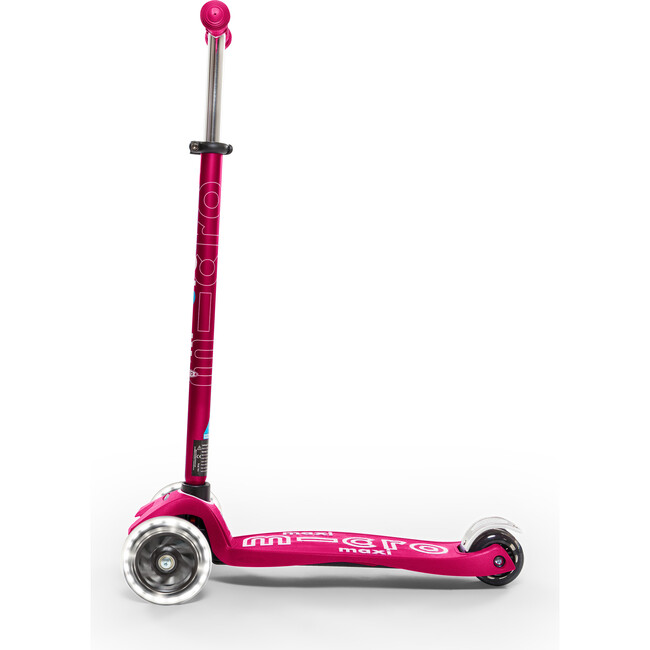 Maxi Deluxe LED Kids Scooter, Pink - Scooters - 3