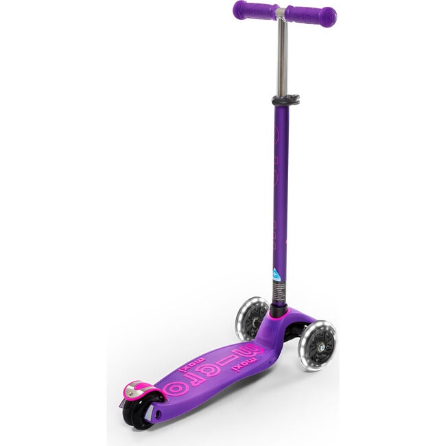 Maxi Deluxe LED Kids Scooter, Purple - Scooters - 2