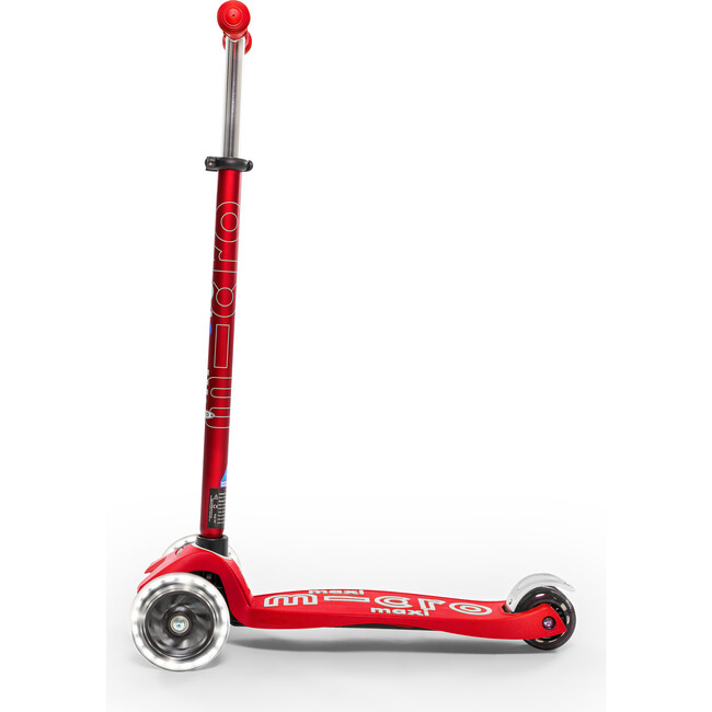 Maxi Deluxe LED Kids Scooter, Red - Scooters - 3