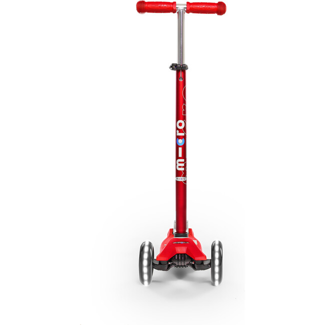 Maxi Deluxe LED Kids Scooter, Red - Scooters - 4