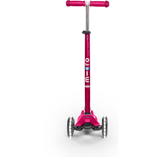 Maxi Deluxe LED Kids Scooter, Pink - Scooters - 4