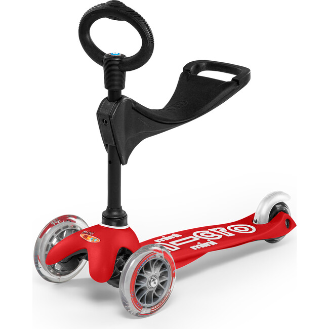 Mini 3in1 Deluxe Kids Scooter, Red