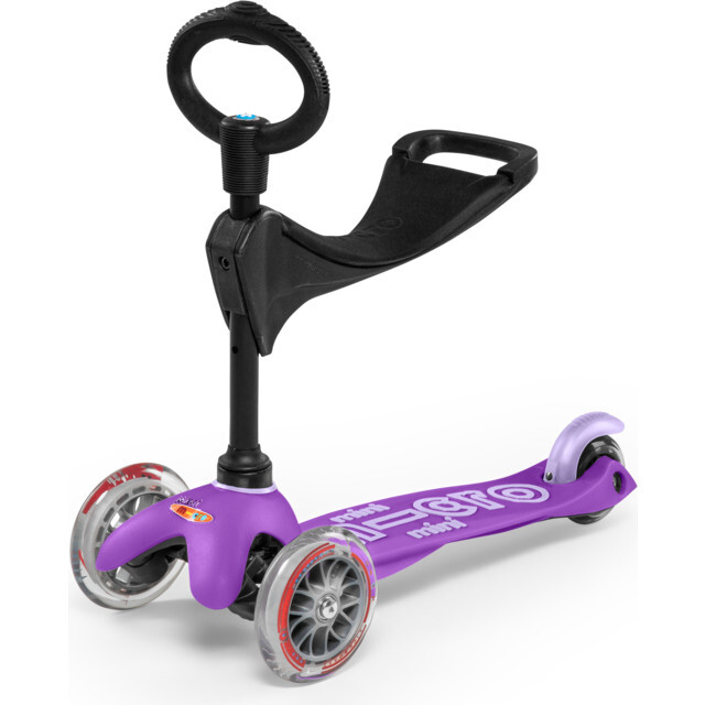 Mini 3in1 Deluxe Kids Scooter, Purple