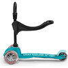 Mini 3in1 Deluxe Kids Scooter, Aqua - Scooters - 4
