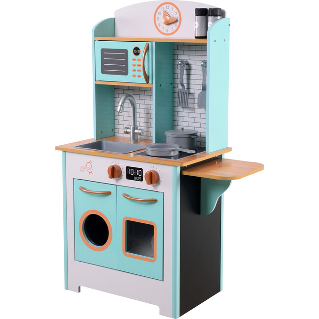 Little Chef Santos Retro Play Kitchen - Petrol/Wood