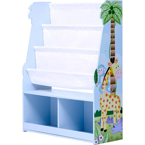 Sunny Safari Book Rack Storage Kids Display Bookshelf - Fantasy Fields ...