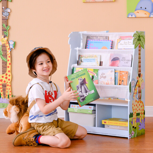 Sunny Safari Book Rack Storage Kids Display Bookshelf