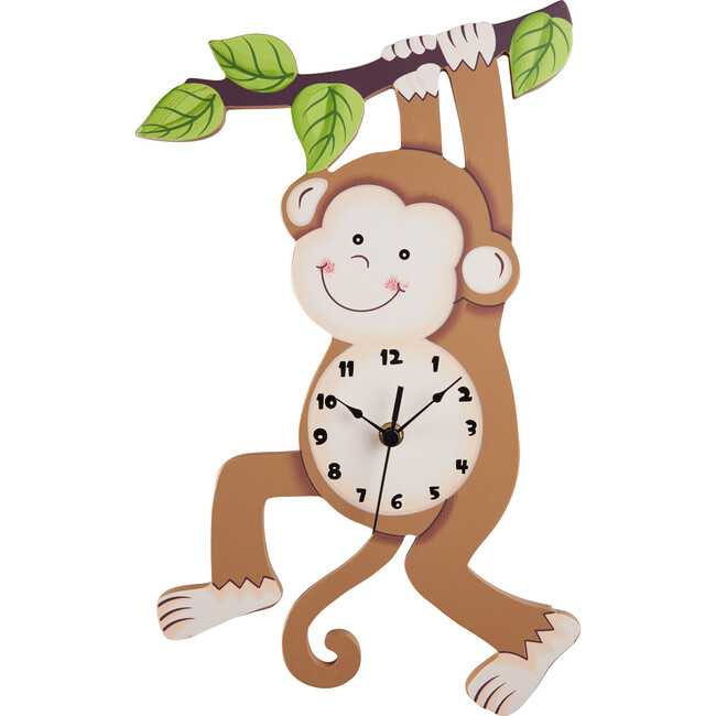 Sunny Safari Monkey Wall Clock