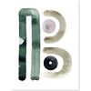 Modern Neutral Letter Small Art Print, Natural - Art - 2
