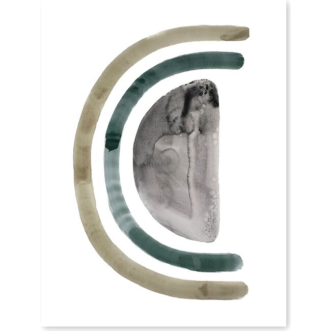 Modern Neutral Letter Large Art Print, Natural - Art - 3