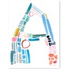 Modern Color Letter Mini Art Print, Multi - Art - 1 - thumbnail