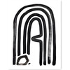 Modern Letter Small Art Print, Black/White - Art - 1 - thumbnail