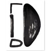 Modern Letter Oversized Art Print, Black/White - Art - 4
