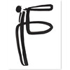 Modern Letter Medium Art Print, Black/White - Art - 6