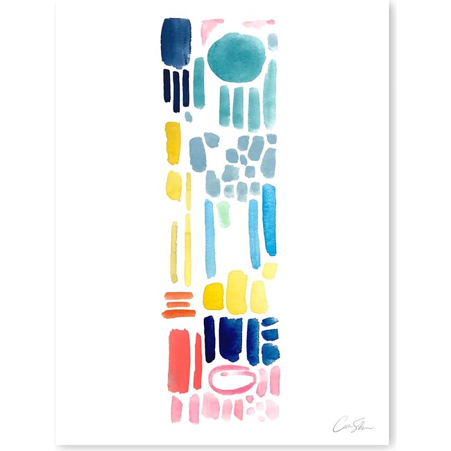 Modern Color Letter Mini Art Print, Multi - Art - 9