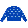 Women's Love Sweater, Cobalt Blue - Sweaters - 1 - thumbnail