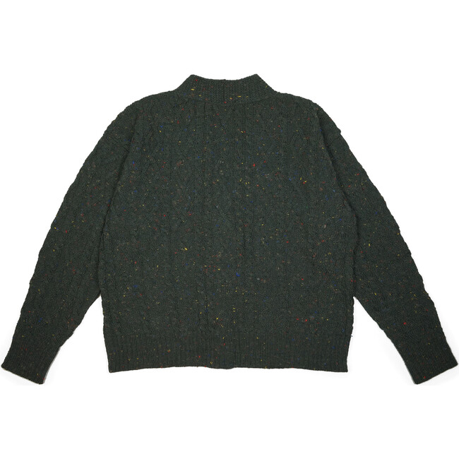 Women's Wild Flower Cardigan, Forest Green - Cardigans - 2