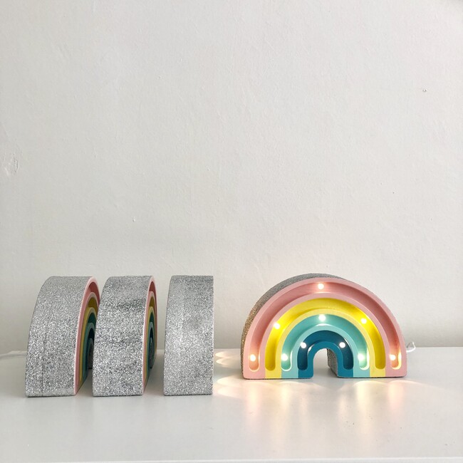 Mini Rainbow Lamp with Glitter, Pastel - Lighting - 2