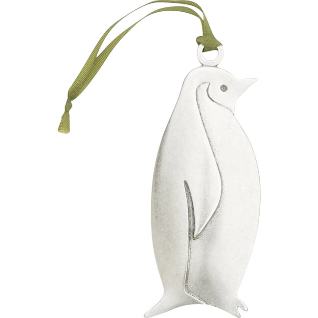 Penguin Ornament, Pewter