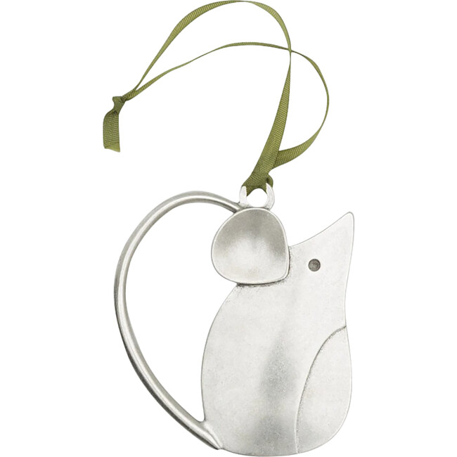 Mouse Ornament, Pewter