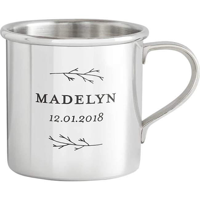 Personalized Heirloom Baby Cup, Botanic
